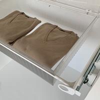 Roomy drawer box - white - white - transparent polycarbonate 3